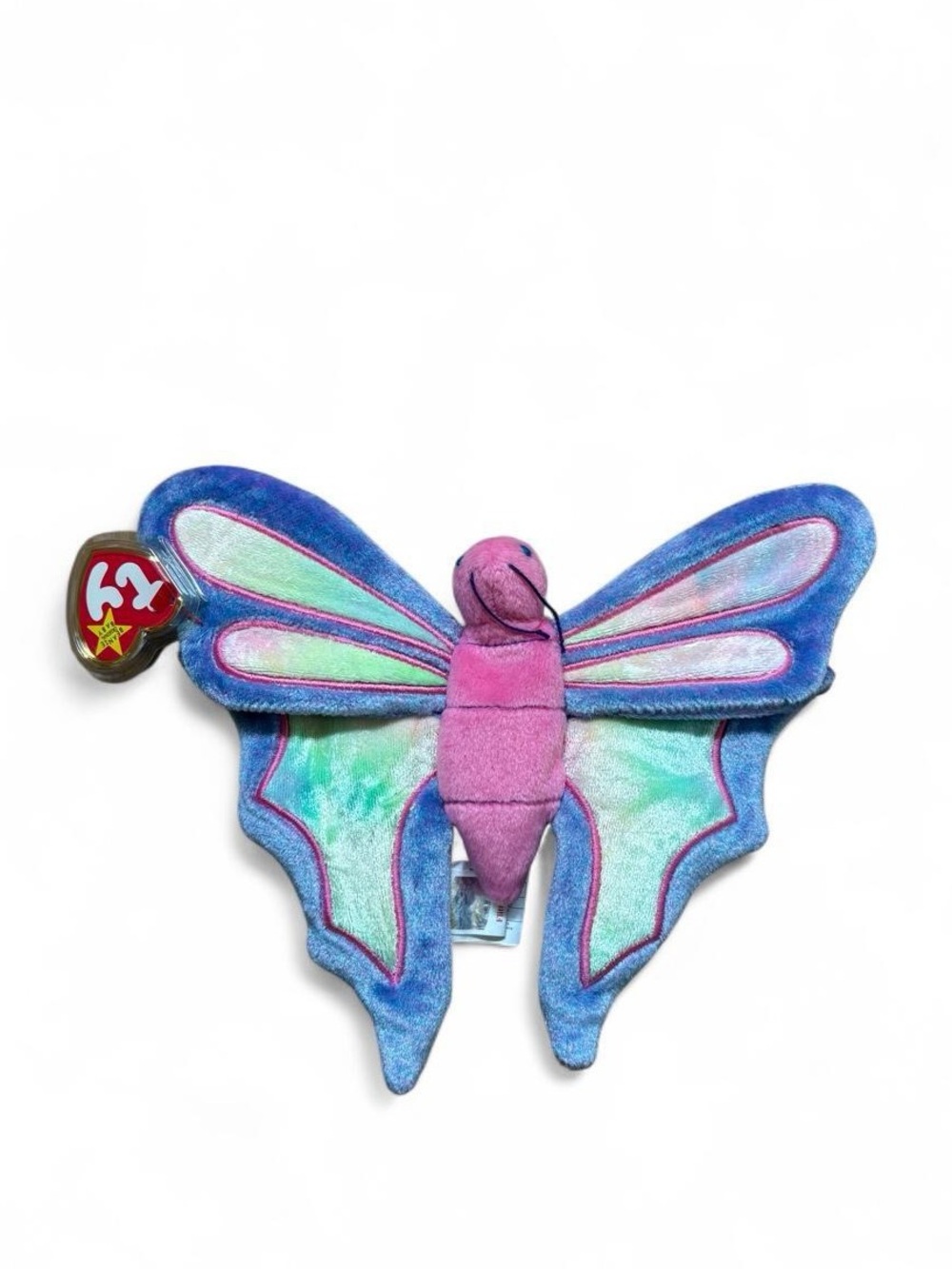 Vintage 1999 Ty Beanie Baby Flitter The Butterfly Plush MWMT Tag Protector